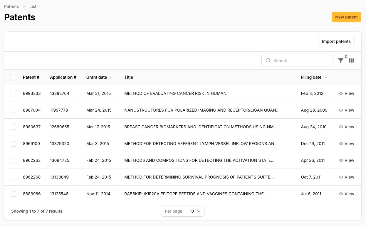 PatentWrapper screenshot